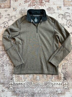 Men's Kuhl Tan Quarter-Zip Pullover Sweater